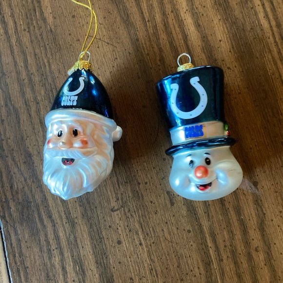 Other - Indianapolis Colts Christmas ornaments snowman in Santa horseshoe
